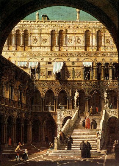 Los pasos de los gigantes, Venecia, 1765 de Giovanni Antonio Canal